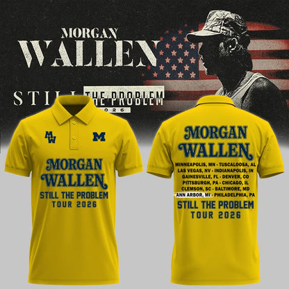 New Polo MW  x Michigan Football - Still The Problem Tour 2026 Polo Shirt