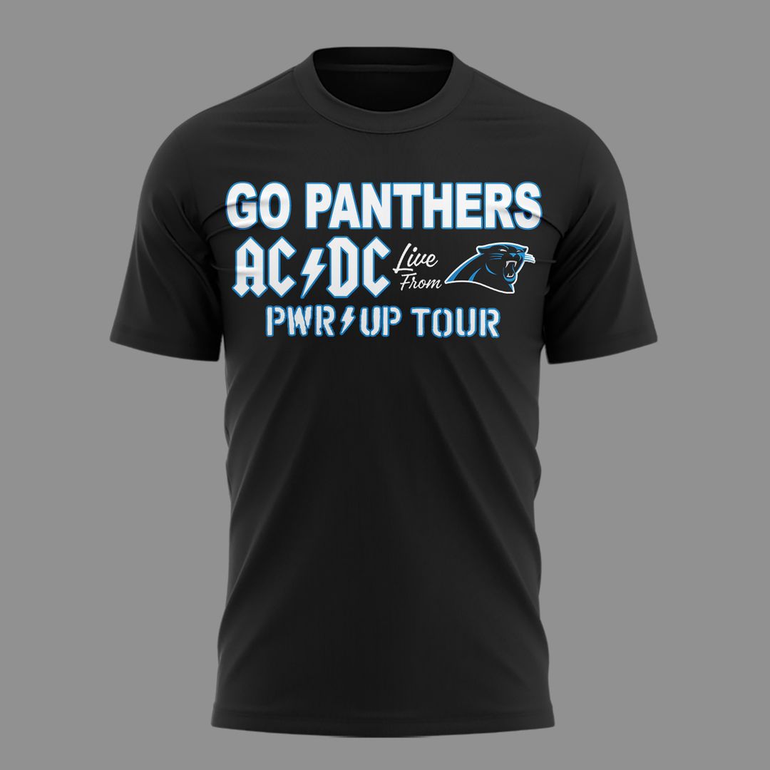 Exclusive 2026 Power Up Tour - AC/DC x Carolina Panthers T-Shirt