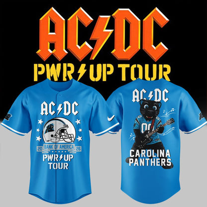 Perfect Shirt 2026 AC/DC x Carolina Panthers - Power Up Tour 2026 Jersey
