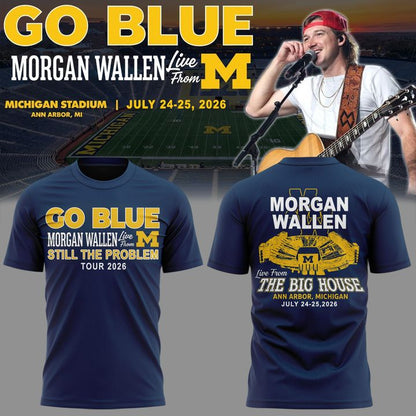Limited Edition MW x Michigan Wolverines Football - Still The Problem Tour 2026 T-Shirt