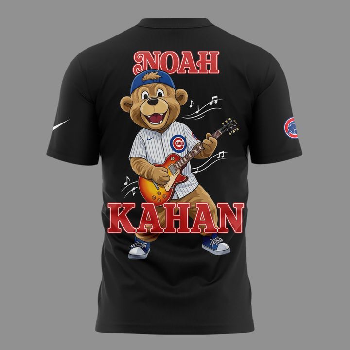 Black T-shirt Noah Kahan x Chicago Cubs - Wrigley Field Event Shirt - The Great Divide Tour 2026 T-Shirt