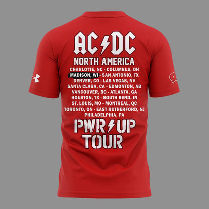 02.6. Limited Edition AC/DC x Wisconsin Football - Power Up Tour 2026 T-Shirt