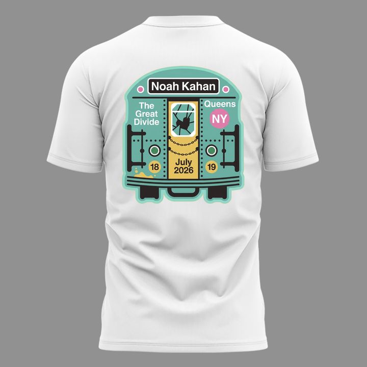 18. White Shirt 2026 Noah Kahan x New York Mets - The Great Divide Tour 2026 T-Shirt
