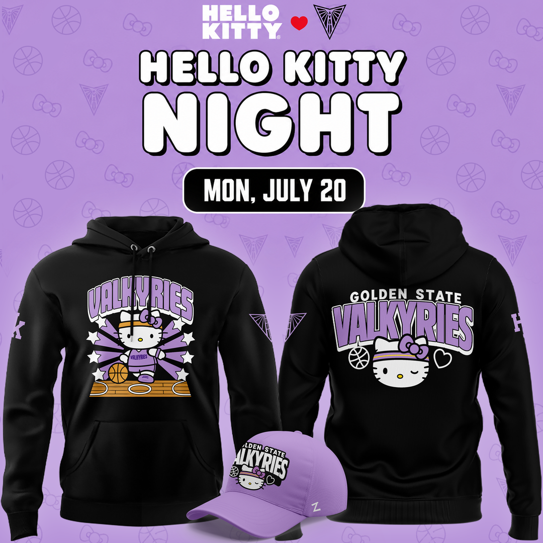 Limited edition Golden State Valkyries x Hello Kitty 2026 HOODIE