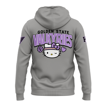 01.Limited edition Golden State Valkyries x Hello Kitty 2026 HOODIE