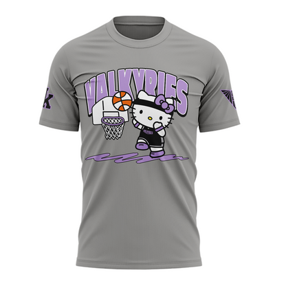 01.Limited edition Golden State Valkyries x Hello Kitty 2026 T-shirt