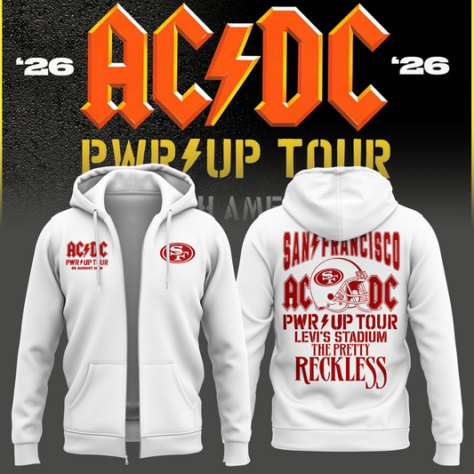 Exclusive Version San Francisco 49ers x PWR/UP TOUR Zip Hoodie 2026