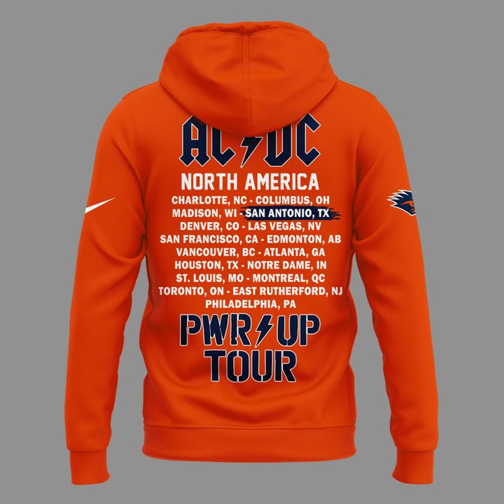 20. Newest Hoodie AC/DC x UTSA Roadrunners Football - Power Up Tour 2026 Hoodie