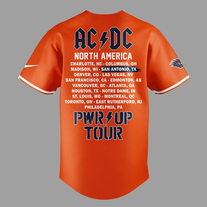 10. Perfect Shirt AC/DC x UTSA Roadrunners Football - Power Up Tour 2026 Jersey