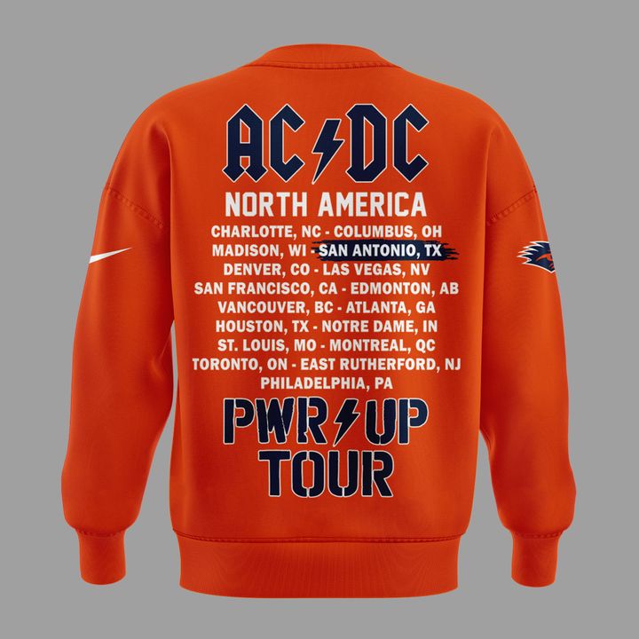 16. Limited Edition AC/DC x UTSA Roadrunners Football - Power Up Tour 2026 Sweatshirt