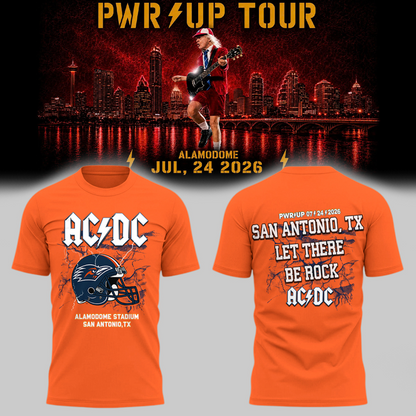 26. Perfect Edition AC/DC x UTSA Roadrunners Football - Power Up Tour 2026 T-Shirt