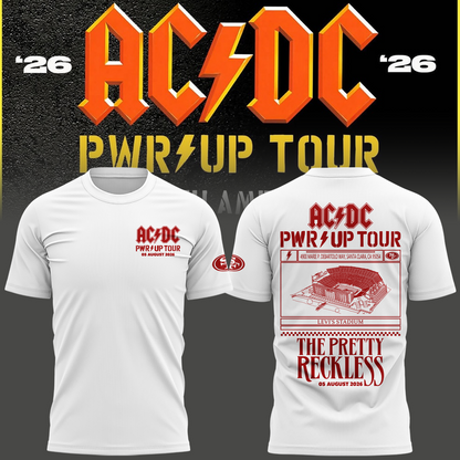 Special New San Francisco 49ers x PWR/UP TOUR Tshirt 2026