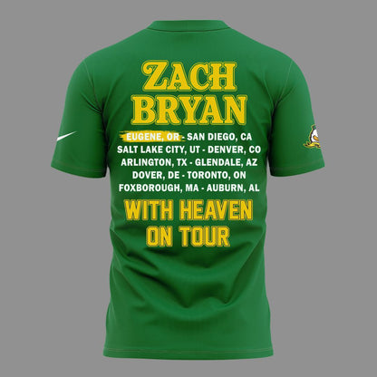 01. Perfect Shirt Zach Bryan x Oregon Football - With Heaven On Tour 2026 T-Shirt