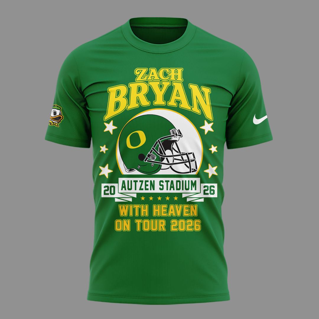 01. Perfect Shirt Zach Bryan x Oregon Football - With Heaven On Tour 2026 T-Shirt