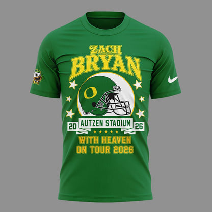 01. Perfect Shirt Zach Bryan x Oregon Football - With Heaven On Tour 2026 T-Shirt