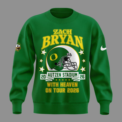 05. Limited Edition Zach Bryan x Oregon Football - With Heaven On Tour 2026 Sweatshirt