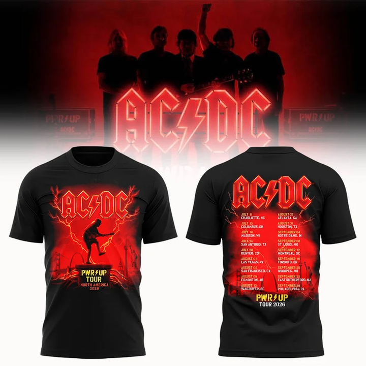 05.45. AC/DC North America - Power Up Tour 2026 T-Shirt
