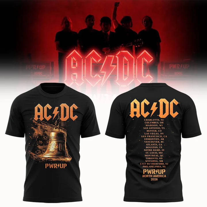 05.18. Perfect 2026 AC/DC North America - Power Up Tour 2026 T-Shirt