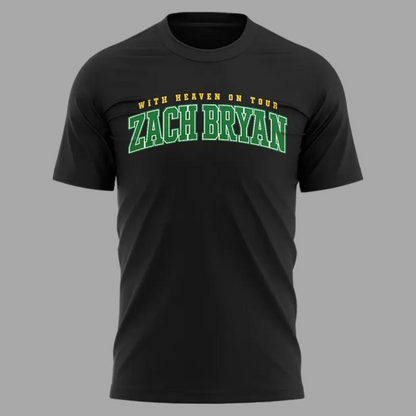 02.13. Limited Edition Zach Bryan x Oregon Football - With Heaven On Tour T-Shirt