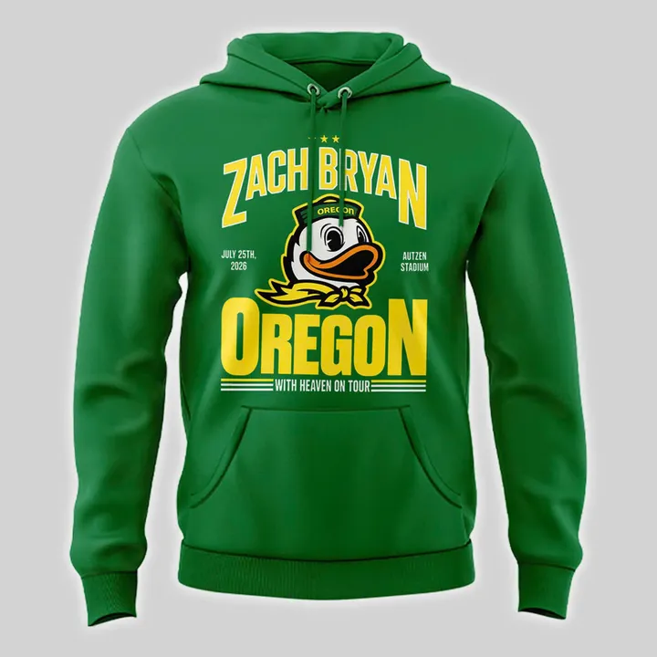 03.12. Perfect Hoodie 2026 Zach Bryan x Oregon Football - With Heaven On Tour Hoodie