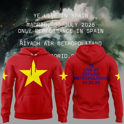 2026 Ye Live Concert Tour - SPAIN MADRID HOODIE