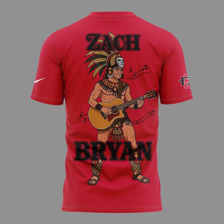 01.10. Limited Edition Zach Bryan x San Diego State Football - With Heaven On Tour 2026 T-Shirt