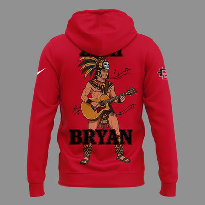 02.07. Perfect Hoodie Zach Bryan x San Diego State Football - With Heaven On Tour 2026 Hoodie