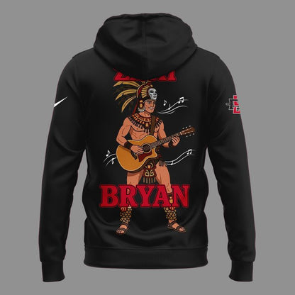 02.09. Limited Edition Zach Bryan x San Diego State Football - With Heaven On Tour 2026 Hoodie