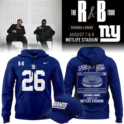 Limited Edition New York Giants x Usher & Chris Brown Hoodie