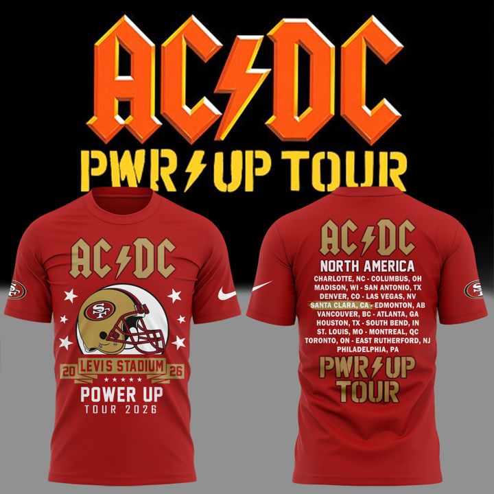 01.06. Limited Edition AC/DC x San Francisco 49ers - Power Up Tour 2026 T-Shirt