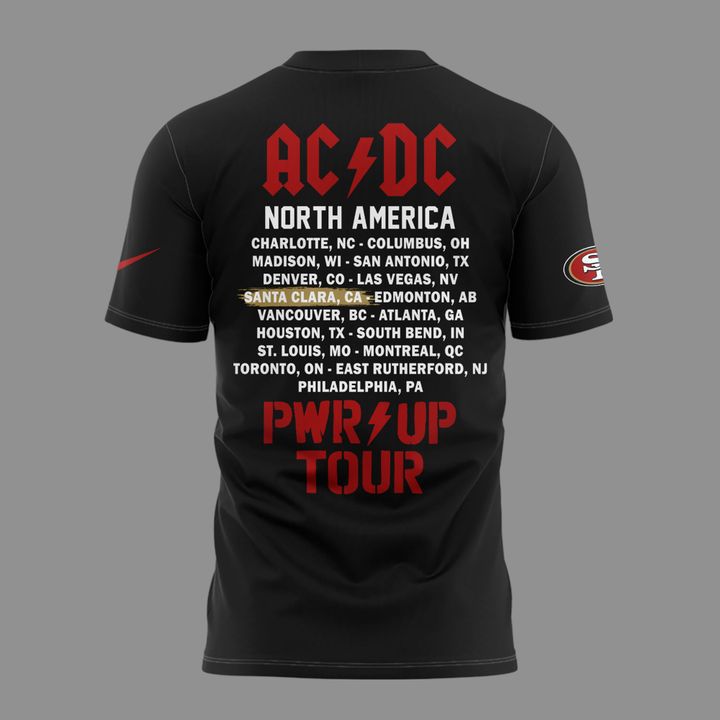 01.10. Special AC/DC x San Francisco 49ers - Power Up Tour 2026 T-Shirt