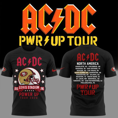 01.10. Special AC/DC x San Francisco 49ers - Power Up Tour 2026 T-Shirt