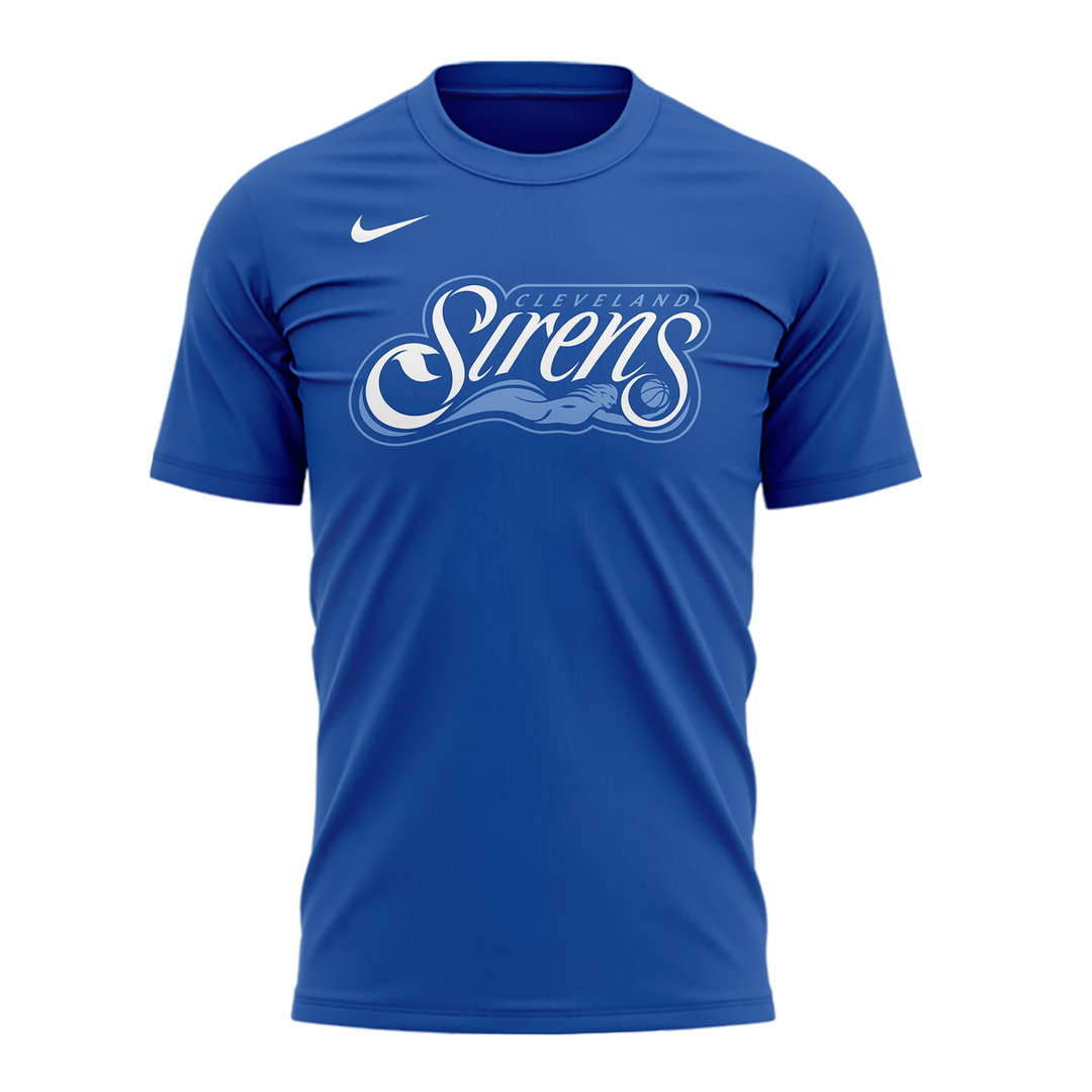 01.Cleveland Sirens Primary Logo T-shirt