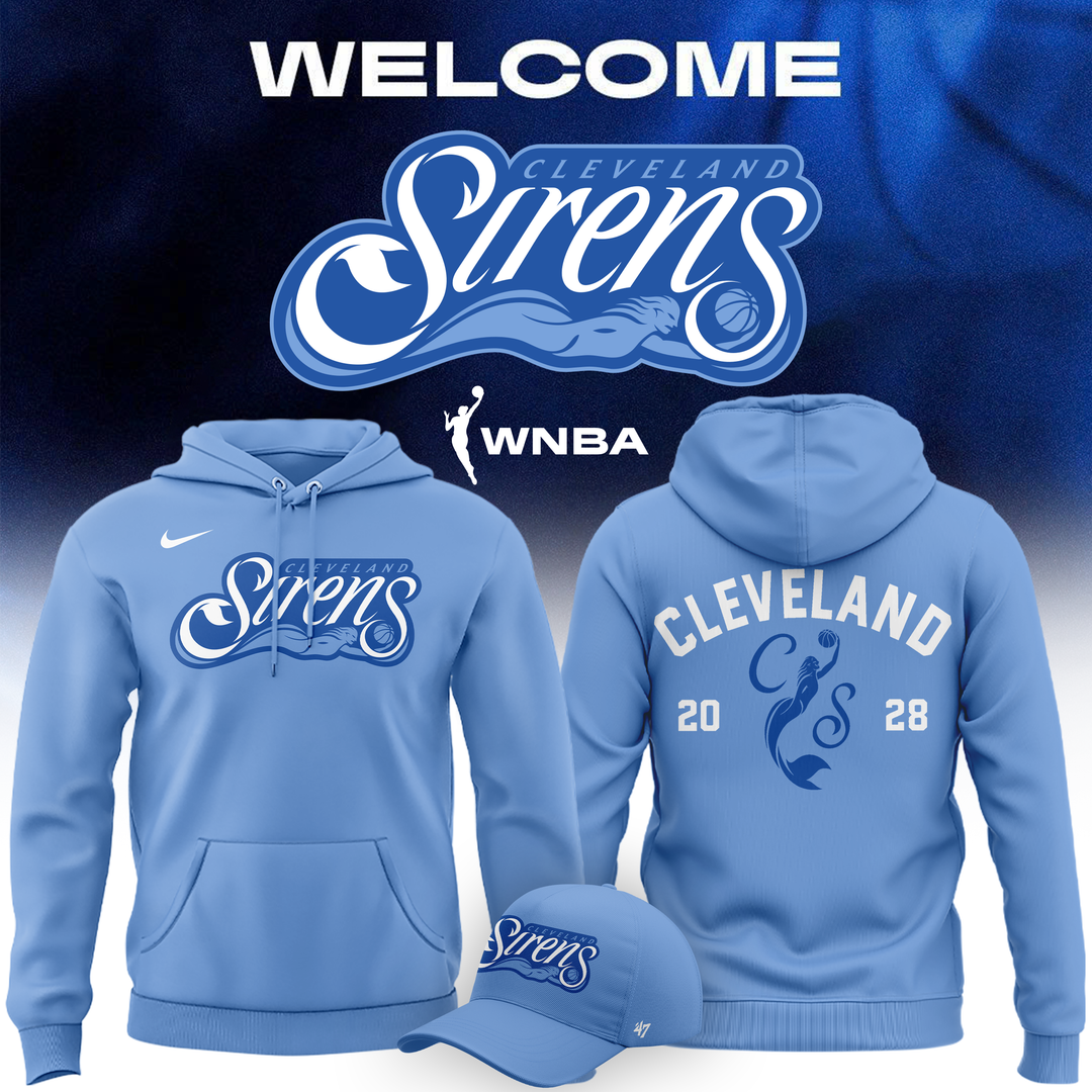 01.Cleveland Sirens Primary Logo Hoodie
