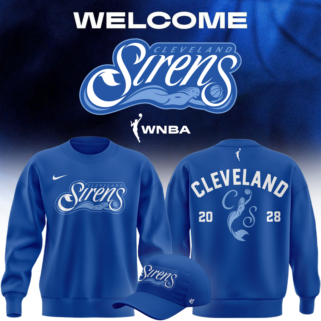 03.Cleveland Sirens Primary Logo Sweatshirt