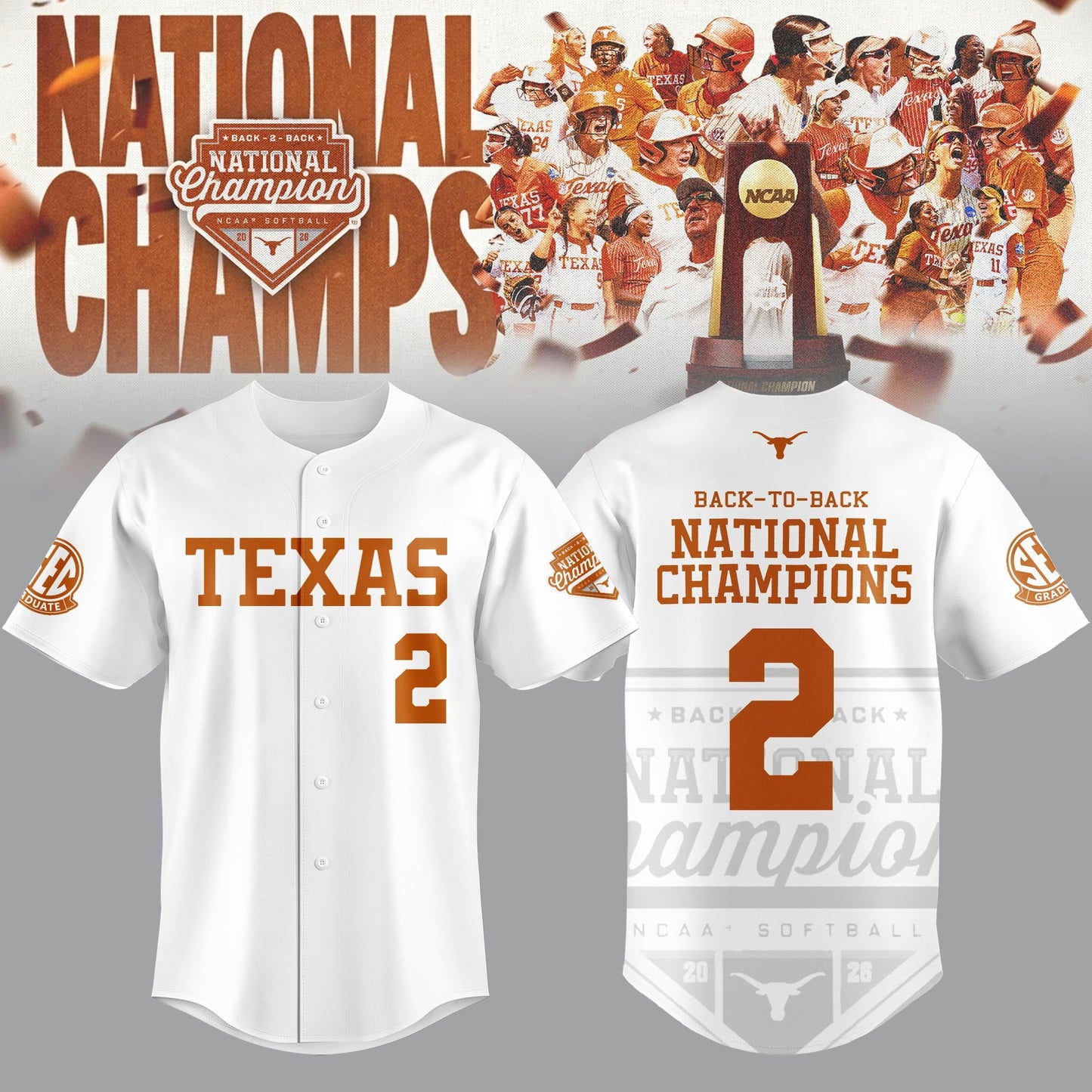 _2026 WCWS Back-To-Back National Champions Jersey
