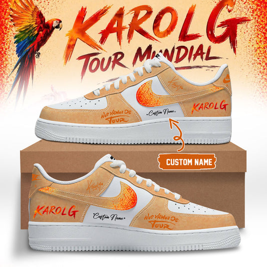 Karol G – Viajando Por El Mundo Tropitour 2026 Limited Edition AF1 Sneakers 6