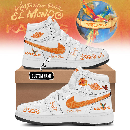 Karol G – Viajando Por El Mundo Tropitour 2026 Limited Edition AJ1 Sneakers 9