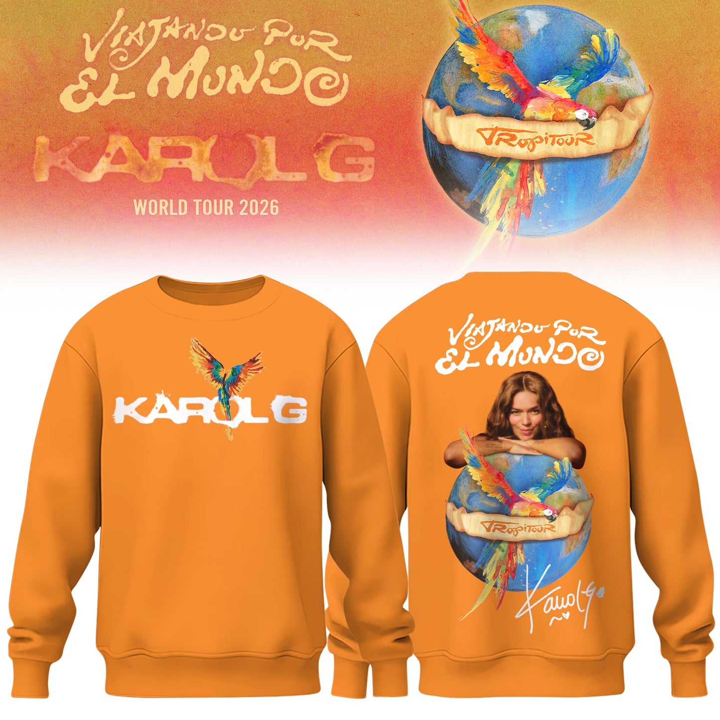 Karol G – Viajando Por El Mundo Tropitour 2026 Limited Edition Sweatshirt 2