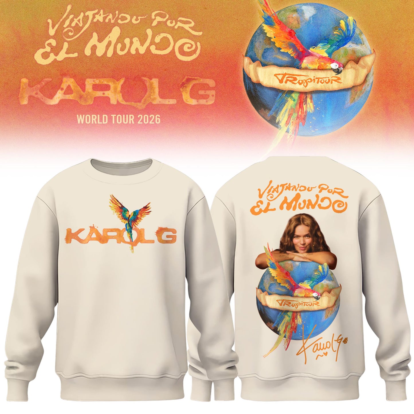 Karol G – Viajando Por El Mundo Tropitour 2026 Limited Edition Sweatshirt 4