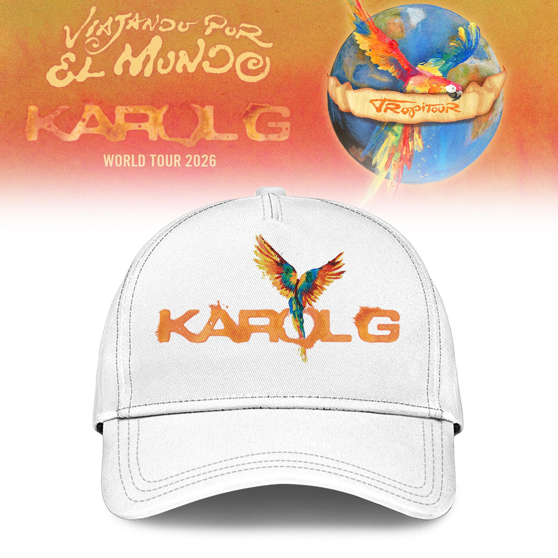 ,Karol G ” Viajando por el Mundo Tropitour ” Signature Limited Edition – Hoodie