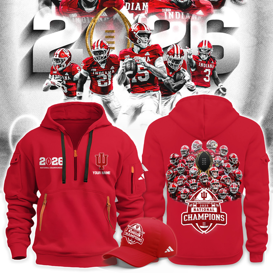 Indiana Hoosiers College Football Playoff 2025 National Champions New Hoodie