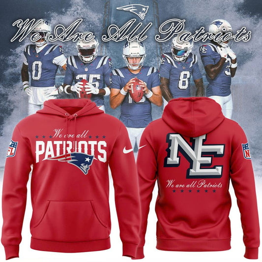 Men's New England Patriots Red 2025 Rivalries Collection Hoodie