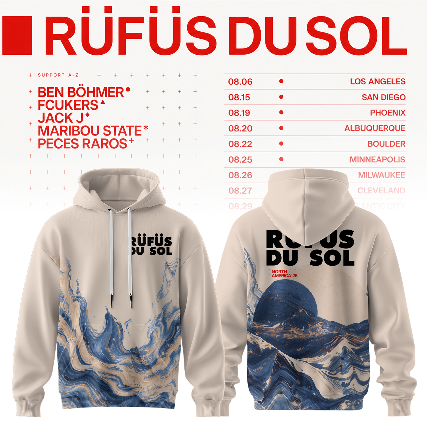 RÜFÜS DU SOL 2026 Tour Merchandise
