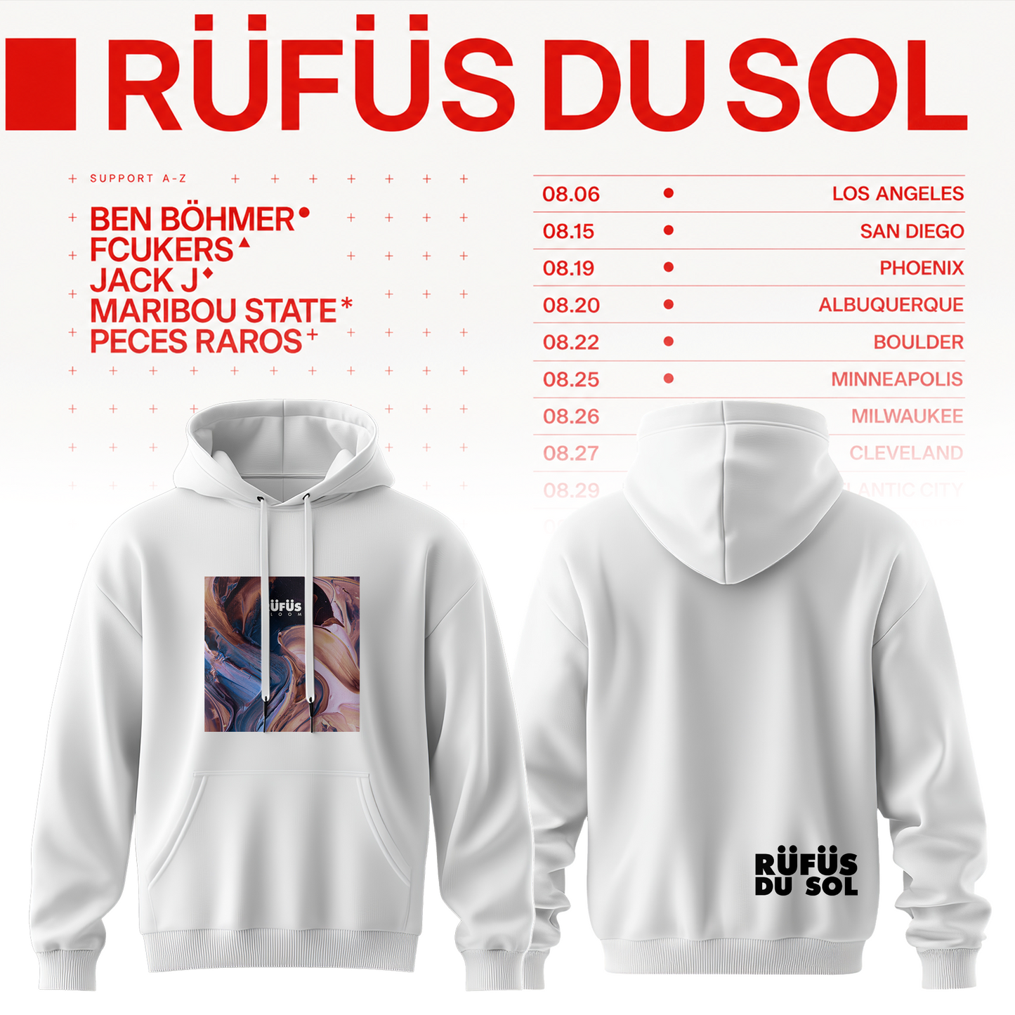 RÜFÜS DU SOL 2026 Tour Merchandise