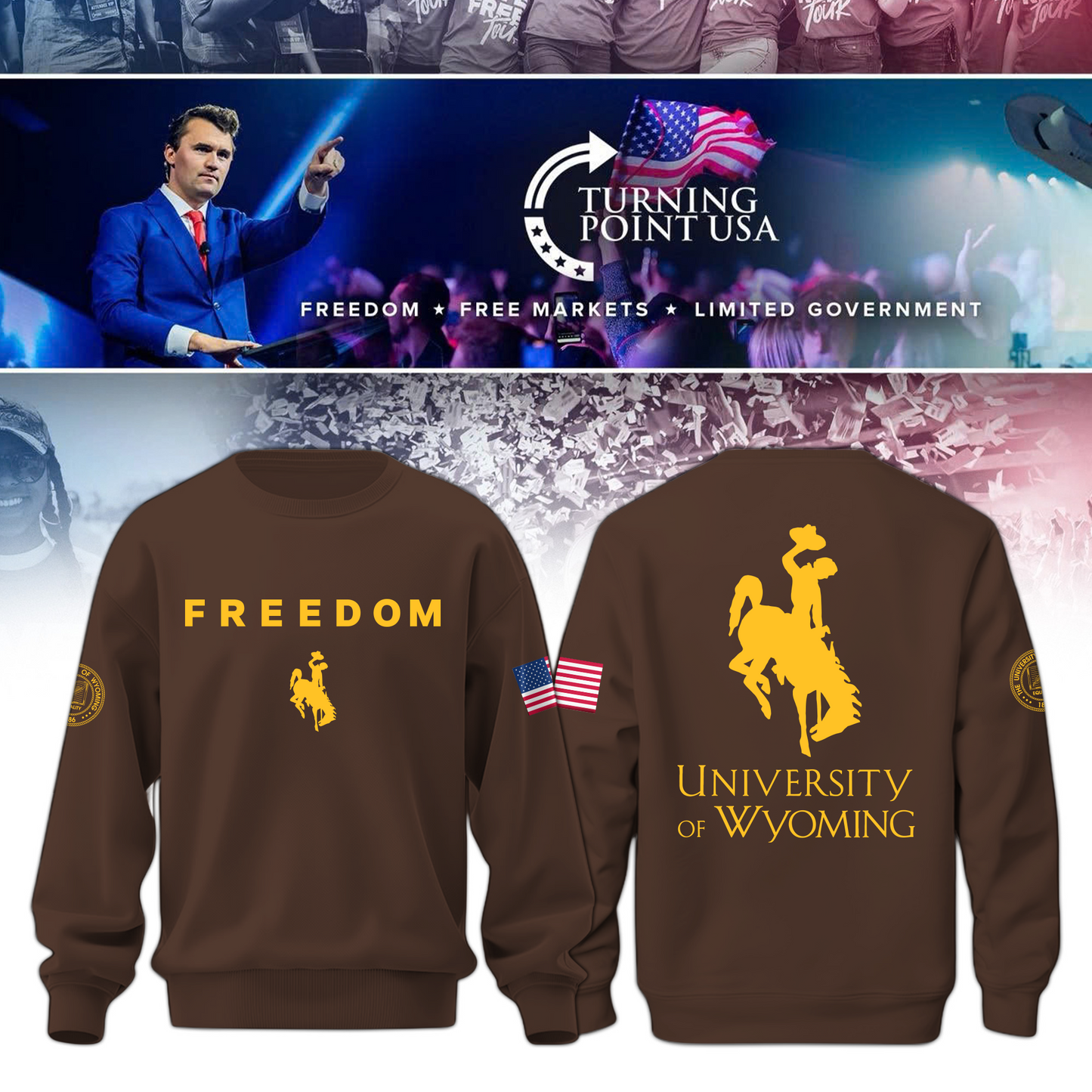 University of Wyoming x Turning Point USA Sweatshirt