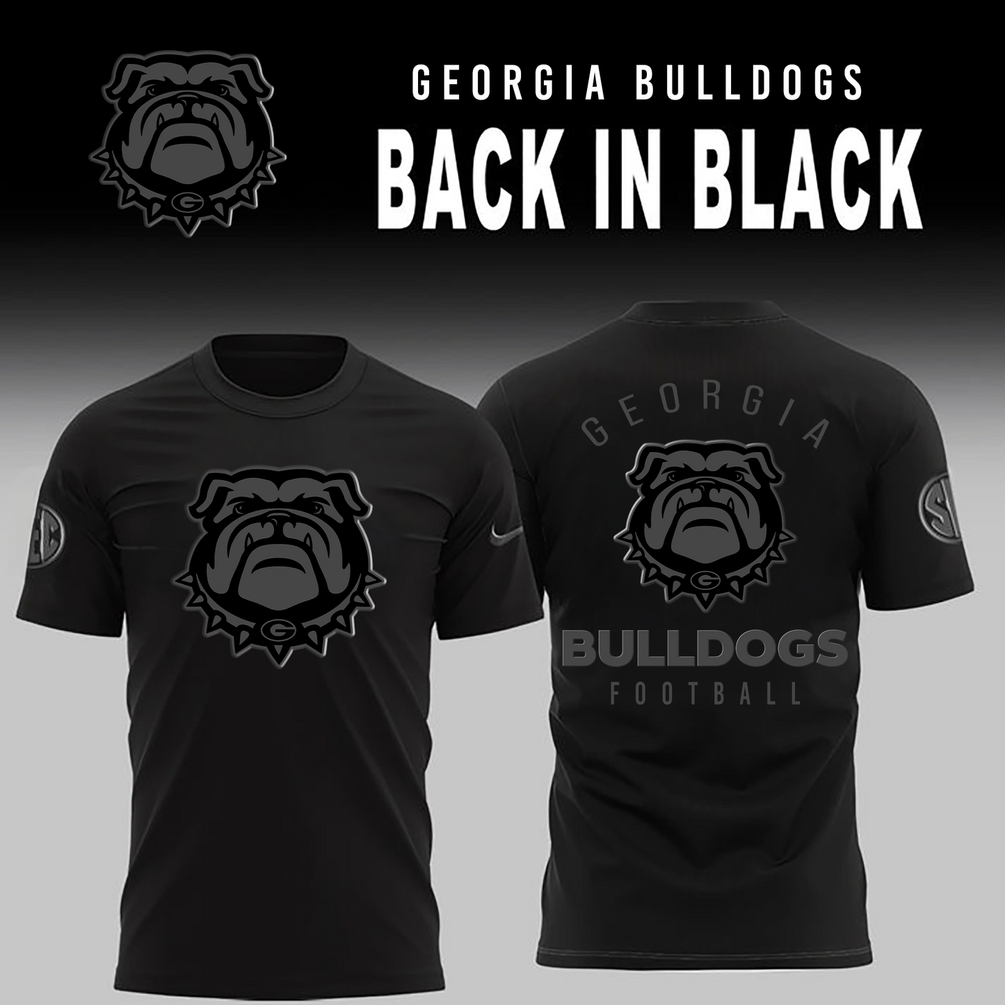 Georgia Bulldogs 2026 Back In Black Limited Edition T-Shirt
