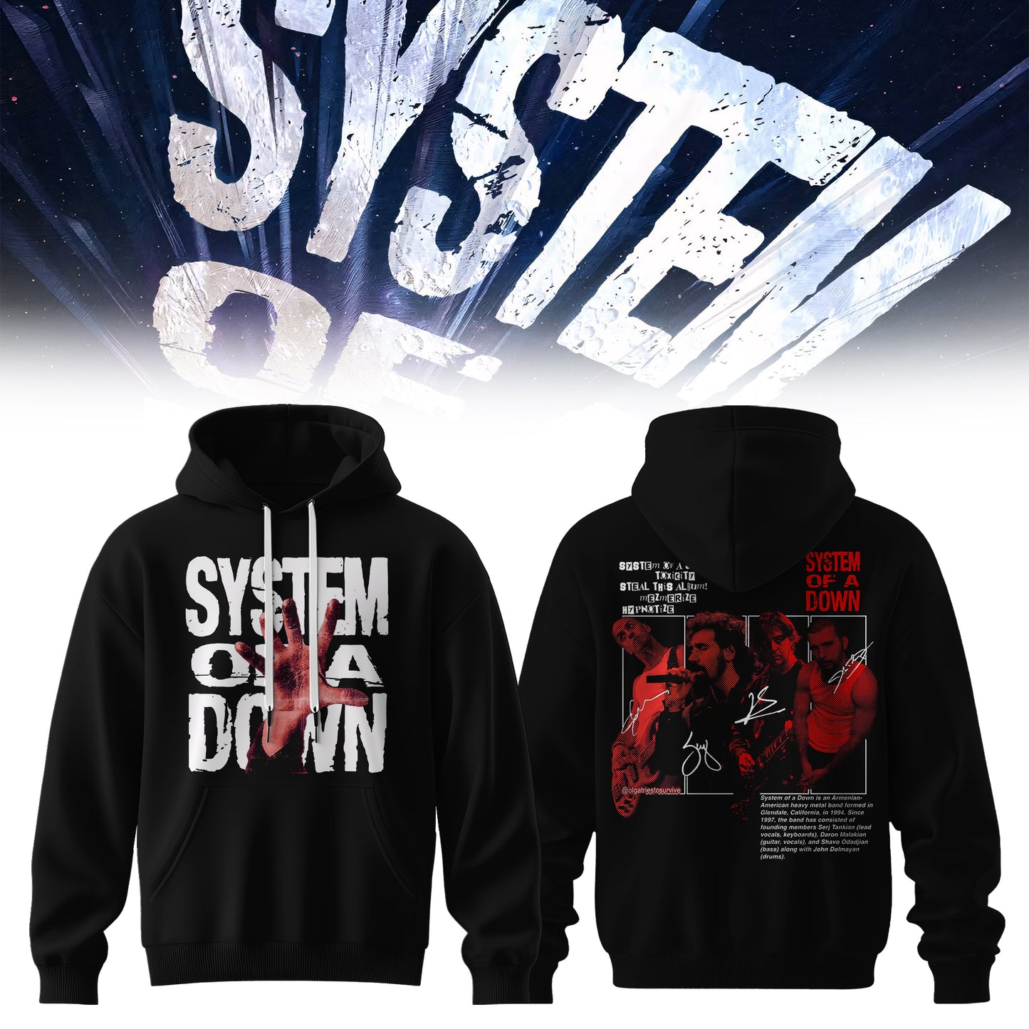 .SYSTEM OF A DOWN – 2026 COLLECTION HOODIE