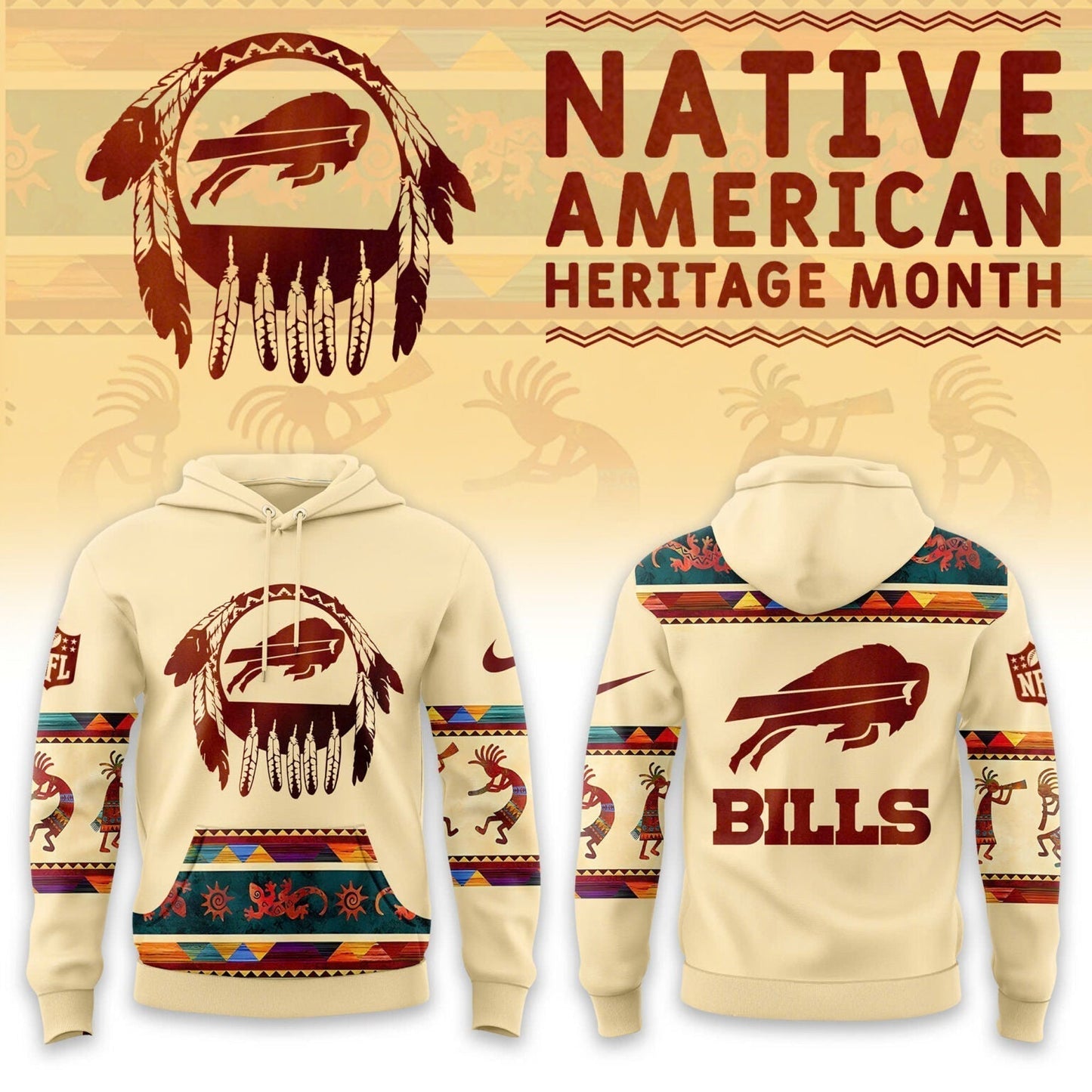 Buffalo Bills America Native Edition Hoodie