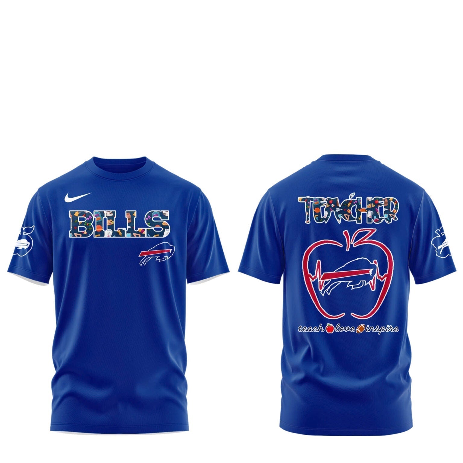 Buffalo Bills TEACHER NIGHT Combo T-Shirt